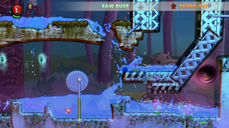hot from organic panic showing a platform game screen